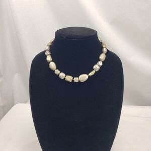 SIGRID OLSEN BRUSHED SILVER GOLD NECKLACE